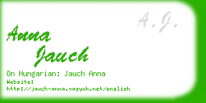 anna jauch business card